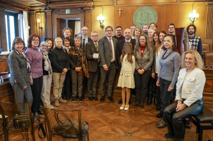 Sigillo trecentesco alla Glasbena Matica, in occasione del 115° anniversario di fondazione