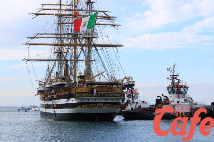 L'Amerigo Vespucci è a Trieste, al via il Tour Mediterraneo