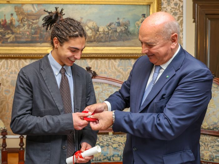 Dipiazza celebra Giacomo Covi, triestino premiato per la miglior interpretazione alla Mostra del Cinema