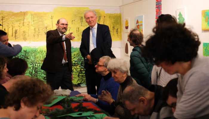 Inaugurato in sala Fittke il workshop “Costruire insieme il Natale” con De Blasio e Tognolli