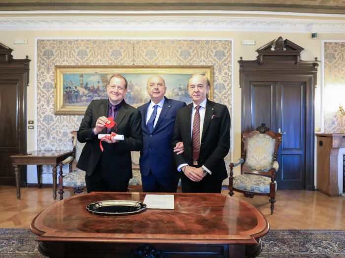 Premiato Maurizio Marchesich,  vincitore di numerosi concorsi internazionali di fisarmonica 