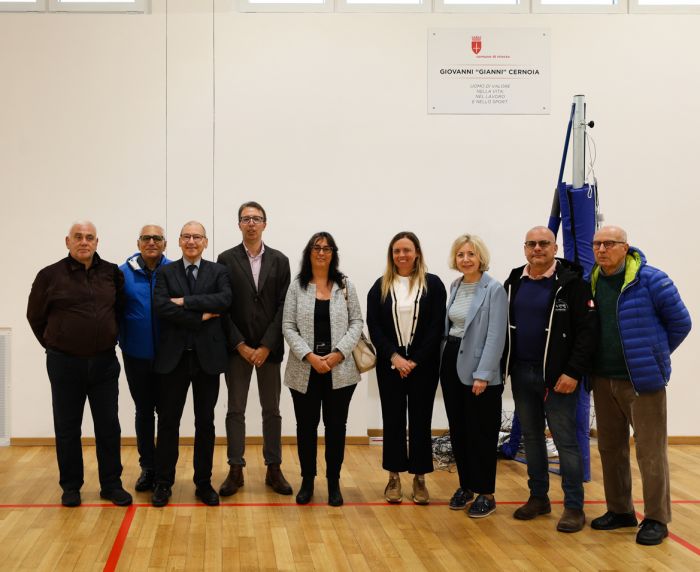 Intitolata a Giovanni "Gianni" Cernoia la palestra delle scuole Giotti-Stuparich 