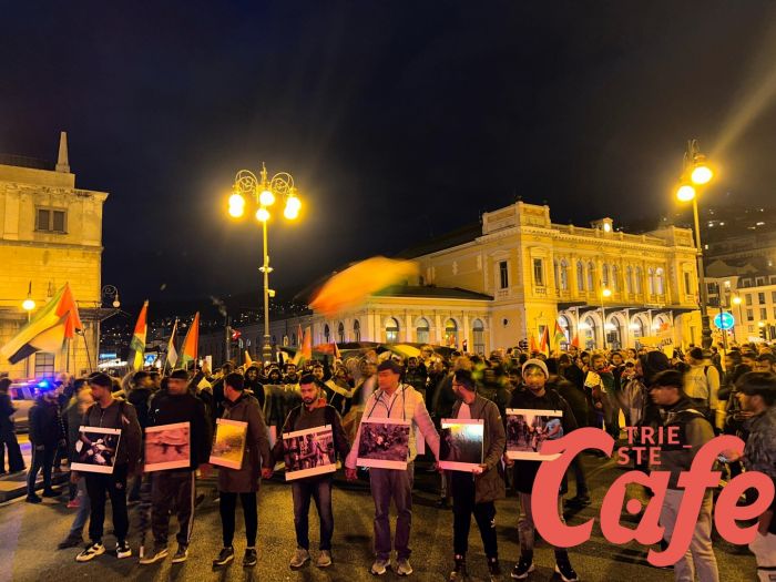 Manifestazione Pro Palestina a Trieste, organizzatori:; "3000 manifestanti, boicottaggio commercio con Israele" (FOTO)
