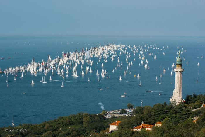 Barcolana numero 55 nel vivo, nel golfo di Trieste 1.773 vele