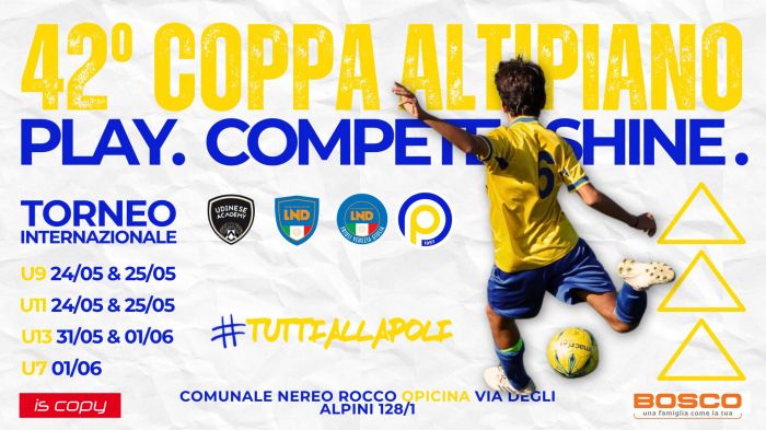 Torna la Coppa Altipiano: oltre 30 squadre per il torneo giovanile internazionale a Opicina