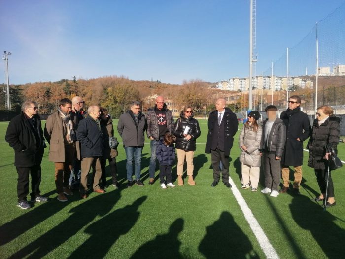 Inaugurato il campo di calcio “Mario Bussani” a Borgo San Sergio, grande festa ed emozioni