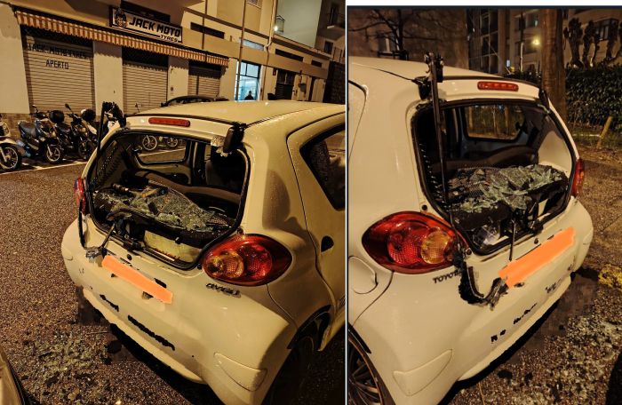 Via Roncheto, torna l’allarme vandalismi, finestrino in frantumi e nessun testimone