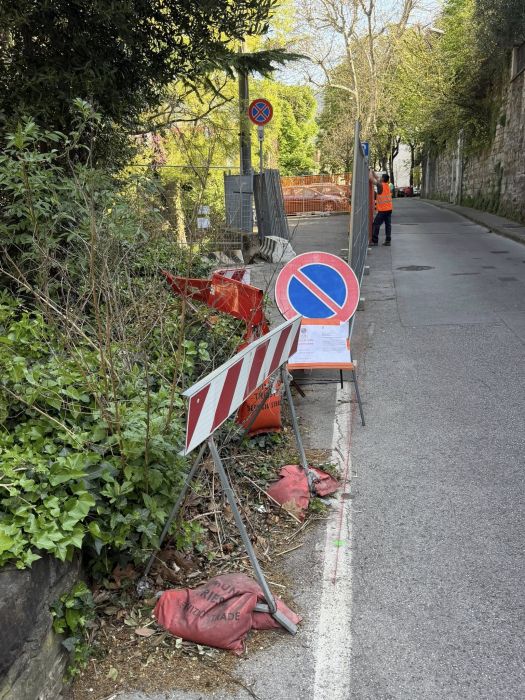 Partiti i lavori di rifacimento del muraglione di via Pindemonte, Babuder "era tra le mie priorità"