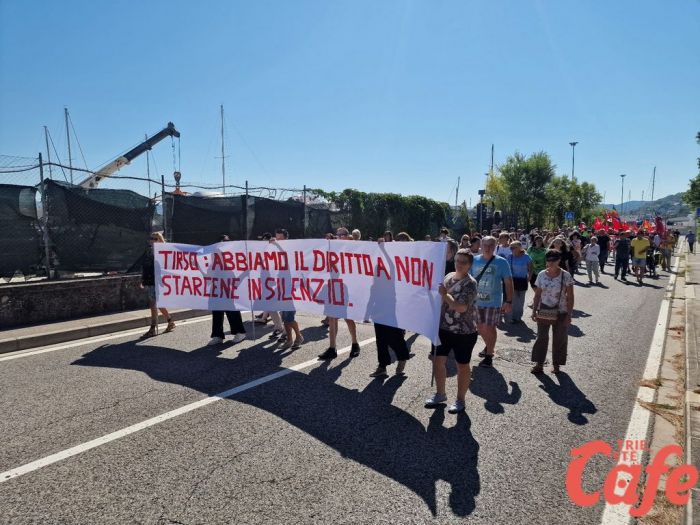 Corteo della Cgil a Muggia, 'Tirso dia risposte ai lavoratori' (VIDEO)