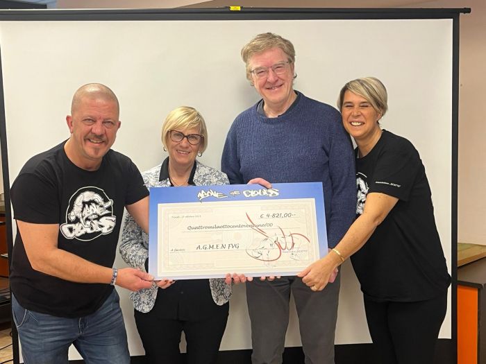 Above the Clouds”, quasi 5mila euro donati ad Agmen in ricordo di Mattia Montenesi