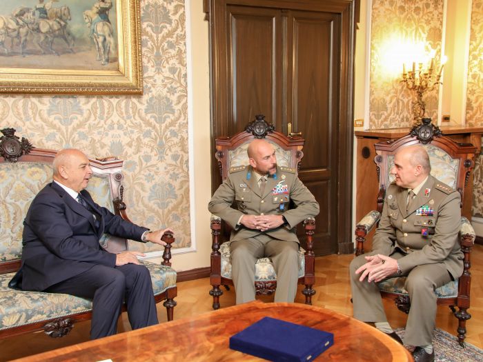 Ricevuti il Comandante uscente dell’esercito del Fvg Francesco Maffei ed l’entrante Giuliano Innecco