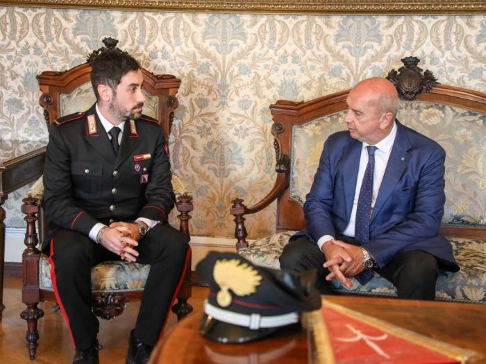 Ricevuto in Comune il nuovo Comandante dei Carabinieri della Stazione di Miramare 