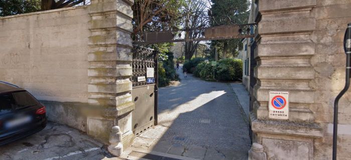 Villa Engelmann: chiusura ingresso per lavori