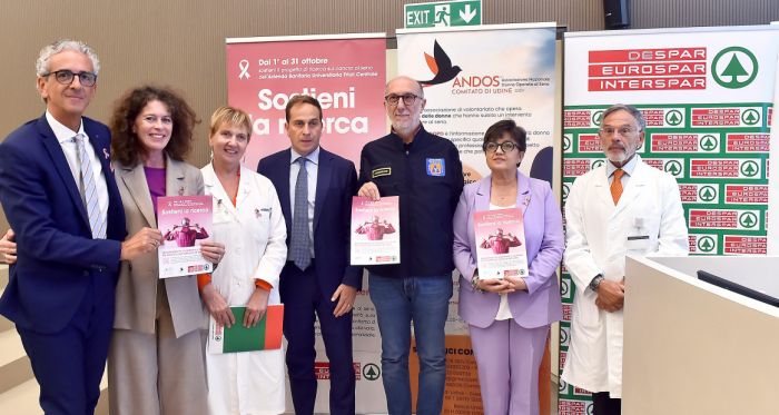 Despar Nord, ASUFC e Andos Udine unite per la ricerca: parte la campagna contro il tumore al seno