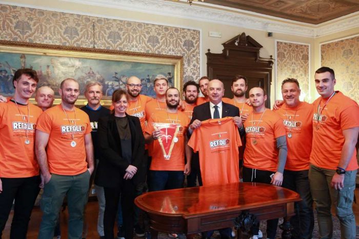 Il Sindaco ha incontrato squadra di Flag Football "Refoli Trieste" Campioni d'Italia! 