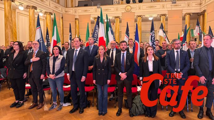 Arianna Meloni a Trieste Cafe: “Trieste, simbolo di patriottismo dimenticato” (VIDEO-SERVIZIO)