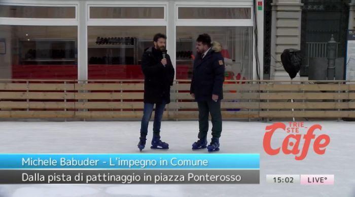 Michele Babuder raccoglie la sfida: un'inedita intervista sulla pista di ghiaccio (VIDEO-INTERVISTA)