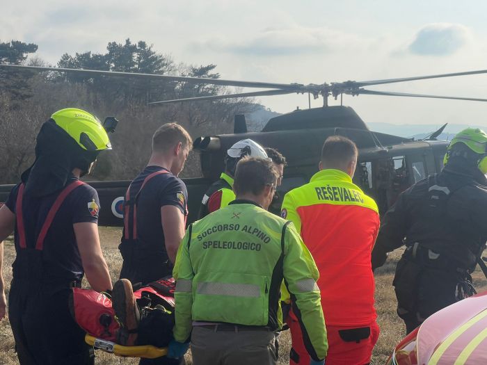 Monte Carso, parapendista triestino precipita poco dopo il decollo e si frattura una gamba