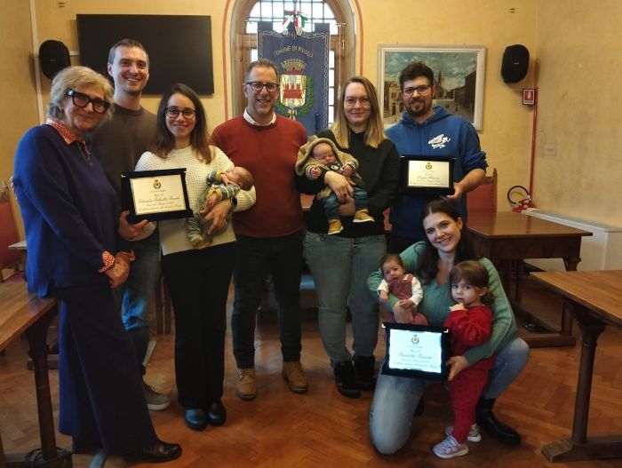 Festeggiati i primi bimbi nati a Muggia nel 2026