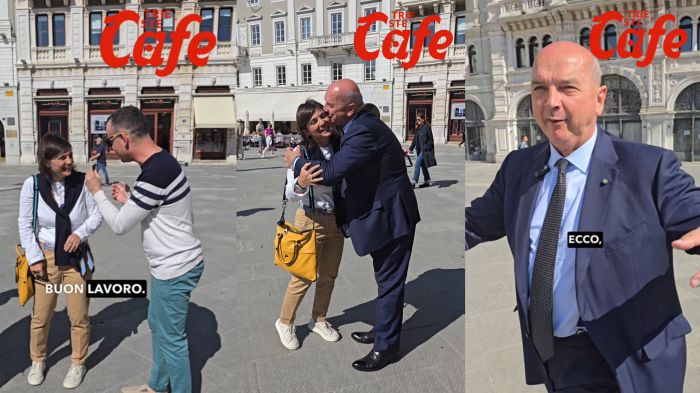 Sorpresissima, incontro casuale tra Dipiazza e Serracchiani in piazza Unità (VIDEO-SERVIZIO)