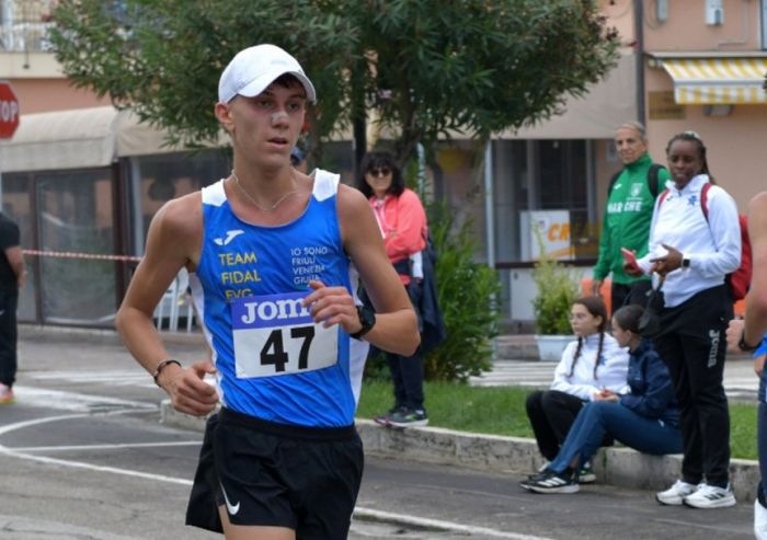 Il dominio del triestino Coppola continua: vittoria schiacciante ai Campionati Italiani Allievi 10 km di marcia