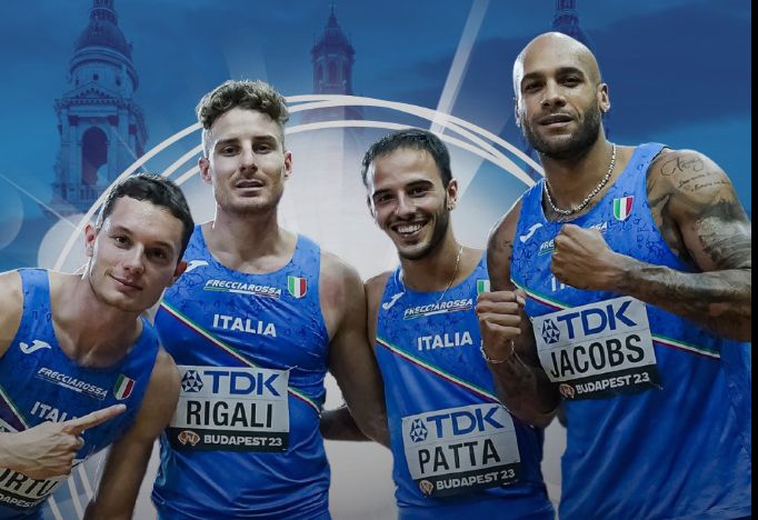 Mondiali atletica: Italia è argento nella staffetta 4X100 