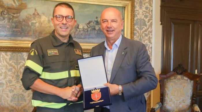 Il Sindaco ha ricevuto il nuovo Comandante Provinciale dei Vigili del Fuoco Alberto Maiolo