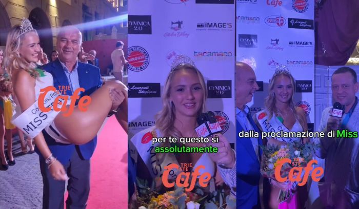 Giulia Crosara eletta Miss Trieste 2023, "Sono emozionatissima, non me l'aspettavo!!" (VIDEO-SERVIZIO)