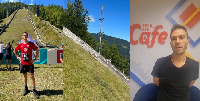Prova "estrema" del maratoneta triestino Adriano Cherri: "scala" 400 metri con un dislivello del 78%! (VIDEO)