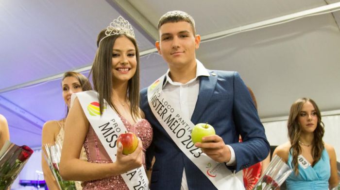 Mostra della mela di Pantianicco, Proclamati Miss Mela e Mr. Melo