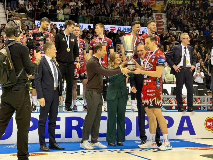 Fedriga a Trieste: «Supercoppa di volley, trionfo di squadra e vetrina nazionale per la regione»