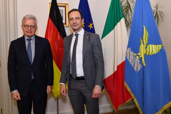 Fedriga incontra l’ambasciatore tedesco Hans-Dieter Lucas: relazioni e sviluppo commerciale