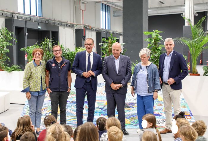 Inaugurato il mosaico realizzato dai ragazzi dei ricreatori cittadini per #Barcolana55 