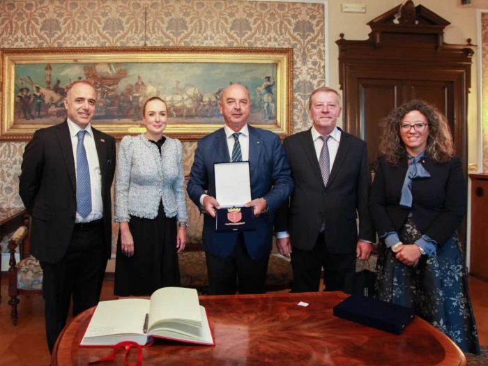 Ricevuti dal Sindaco il Ministro dei Trasporti slovacco , l'Ambasciatore slovacco in Italia e il Console Onorario slovacco a Trieste 