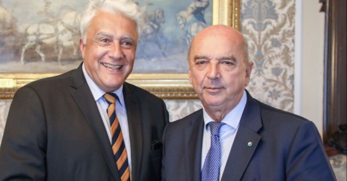 Il sindaco Roberto Dipiazza ha ricevuto il console generale d'Austria Wolfgang Strohmayer