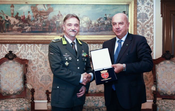 Ricevuto in Municipio il nuovo Comandante Regionale FVG della Guardia di Finanza, Fabrizio Nieddu