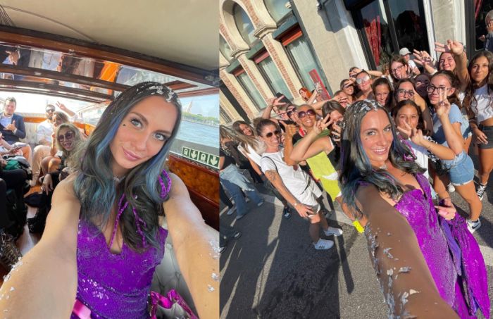 Nikita al Festival di Venezia, la strana "schiuma bianca" sulla testa incuriosisce il web