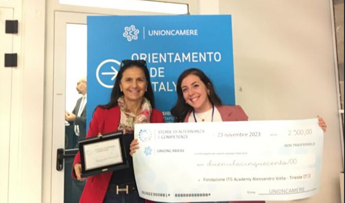Istituto superiore Volta di Trieste riceve il  primo premio nazionale "Storie di alternanza e competenze" 