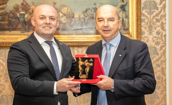 Il Sindaco Dipiazza ha ricevuto Mariglen Disha, primo cittadino del comune albanese di Librazhd