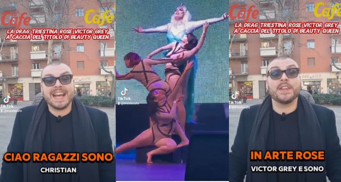 La Drag triestina Rose Victor Grey a caccia del titolo di Beauty Queen (VIDEO-INTERVISTA)