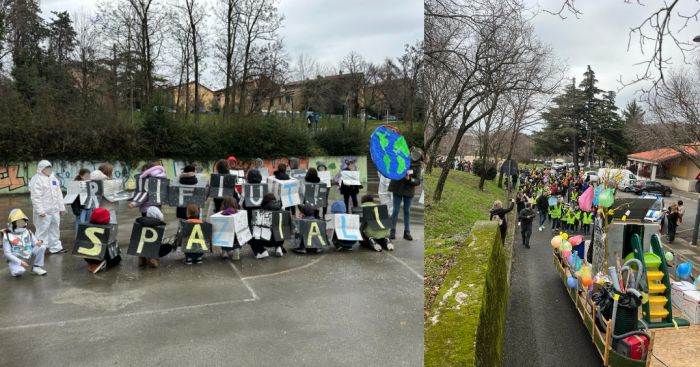 Carnevale a Borgo San Sergio, 600 bambini colorano e animano il rione tra maschere, coriandoli e allegria 