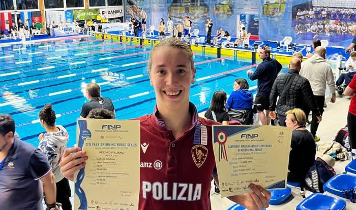 Nuoto paralimpico, la triestina Giorgia Marchi Campionessa italiana assoluta con record italiano