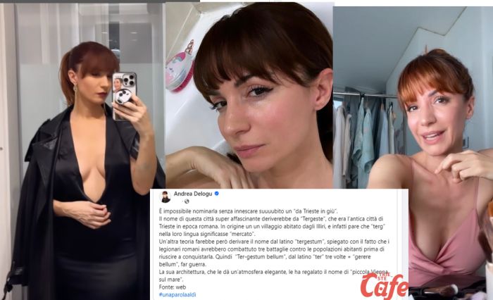La bellissima Andrea Delogu dedica un post social a Trieste (e fa scorpacciata di "LIKE"!!!)
