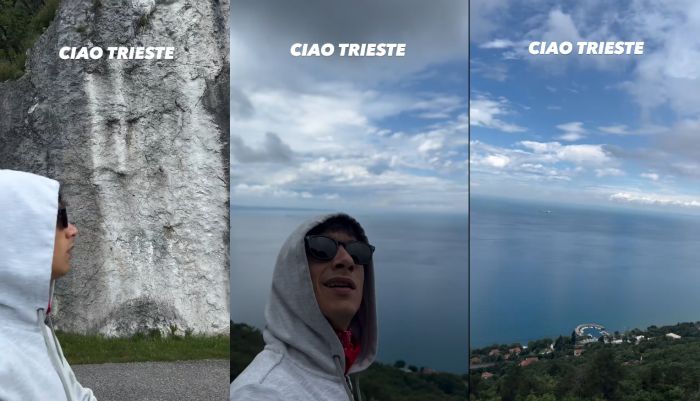Ultimo, passeggiata sulla Napoleonica prima dell'addio a Trieste (VIDEO)