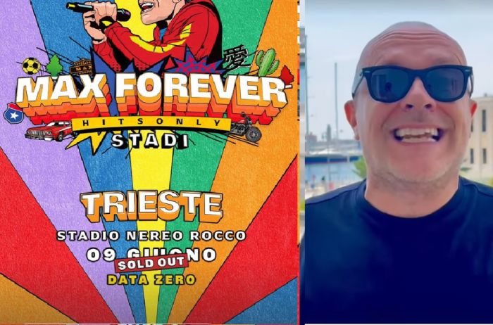 Tripudio Max Pezzali a Trieste, ufficialmente SOLD-OUT la data zero al Rocco!!