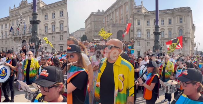 Folla in centro a Trieste per Max Pezzali e la sua banda (VIDEO)