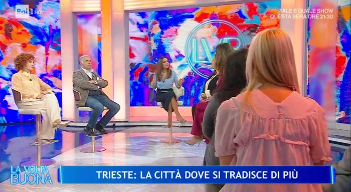 “Trieste, terra di bora e tradimenti?” Caterina Balivo gioca con la fama della città a "La volta buona"