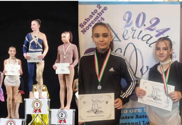 Danza aerea, le stelle triestine brillano a Verona: Martina Toich e Melissa Cipollone sul podio!