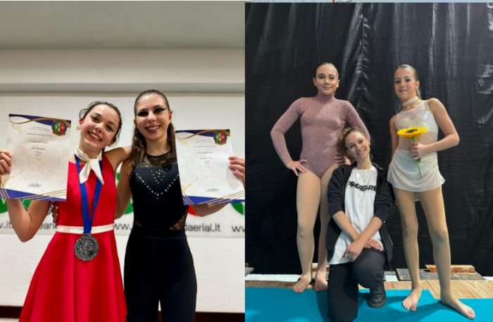 Danza aerea, trionfo triestino: le giovani Nina Bandera oro e Iris Primosi bronzo a Cesenatico!