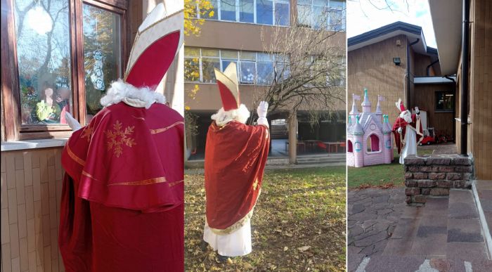 San Nicolò in visita alle scuole di Borgo San Sergio: una tradizione che porta magia